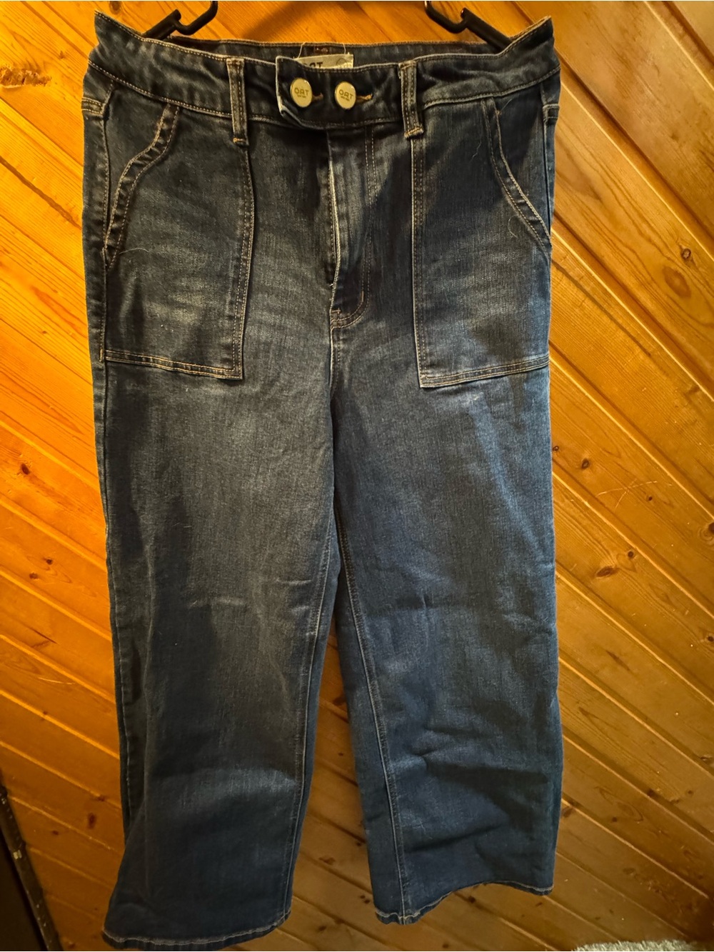 Oat New York Dark Indigo Wide-Leg Jeans